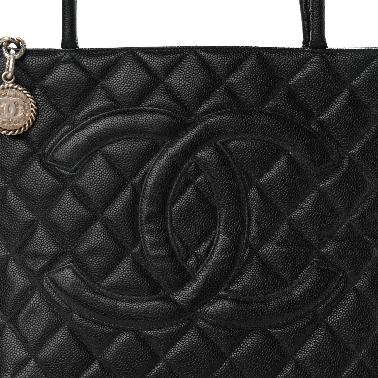 Chanel Caviar Quilted Medallion Tote Black 8 of 11