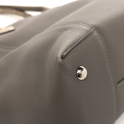 Louis Vuitton Veau Cachemire Ayers Soft Lockit MM Grey 11 of 13