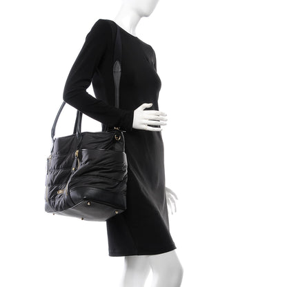 Burberry Nylon Large Olympia Diaper Bag Black 2 of 7