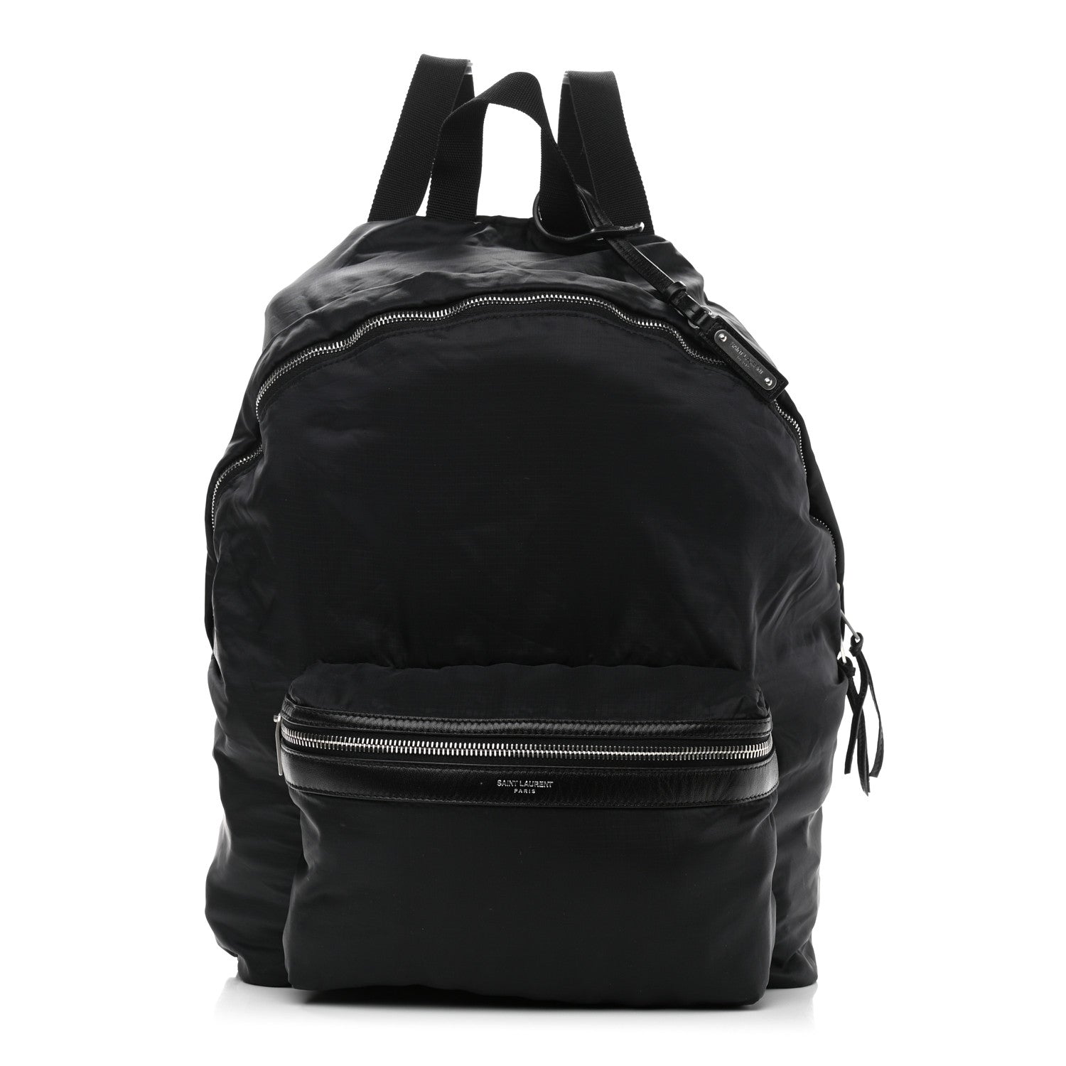 Saint Laurent Nylon City Fold Up Backpack Belt Bag Black 1 of 17