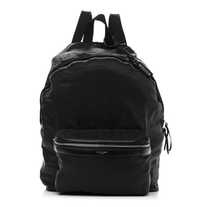 Saint Laurent Nylon City Fold Up Backpack Belt Bag Black 1 of 17