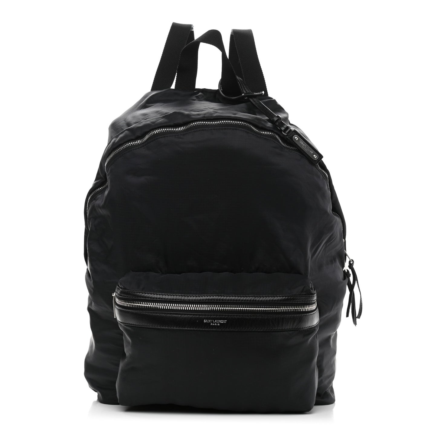 Nylon City Fold Up Backpack Belt Bag Black