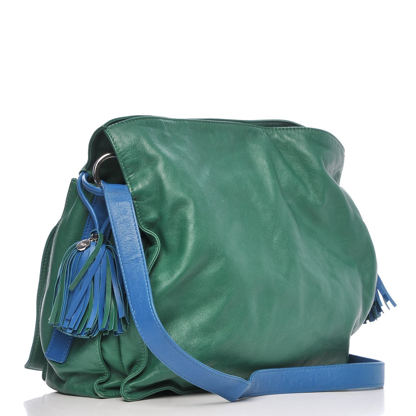 Calfskin Flamenco Shoulder Bag Green