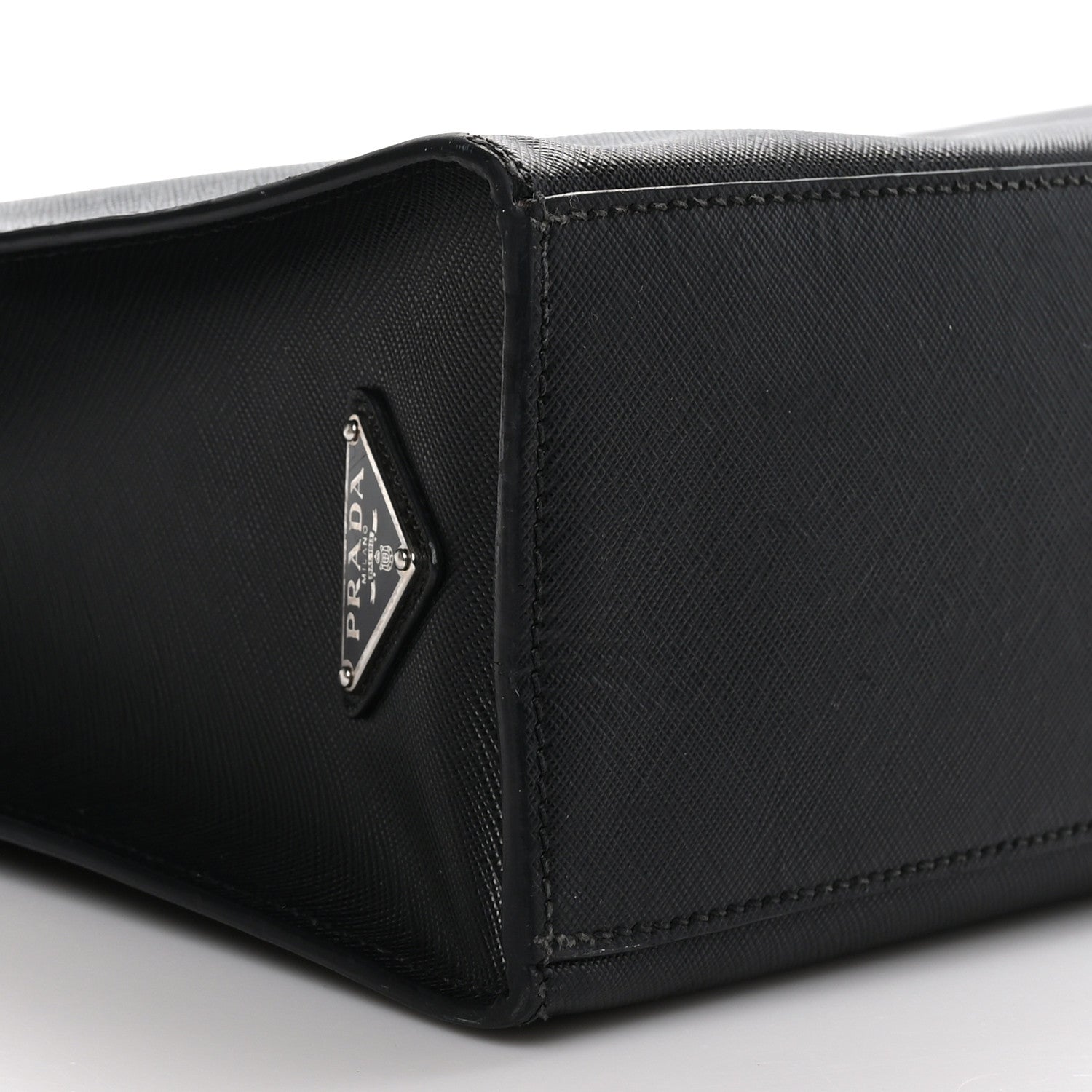 Prada Saffiano Travel Tote Black 7 of 11