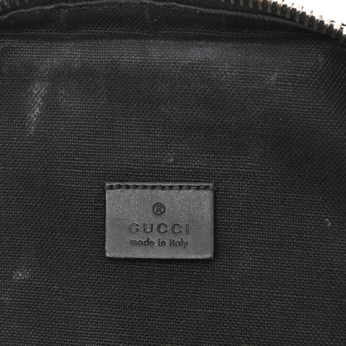 GG Supreme Monogram Web Belt Bag Black Grey