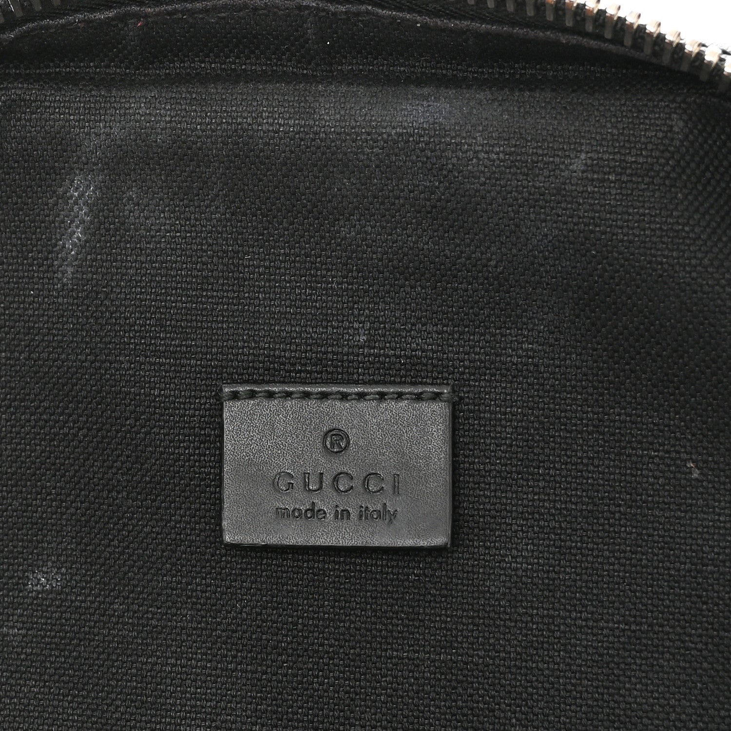 Gucci GG Supreme Monogram Web Belt Bag Black Grey 6 of 13
