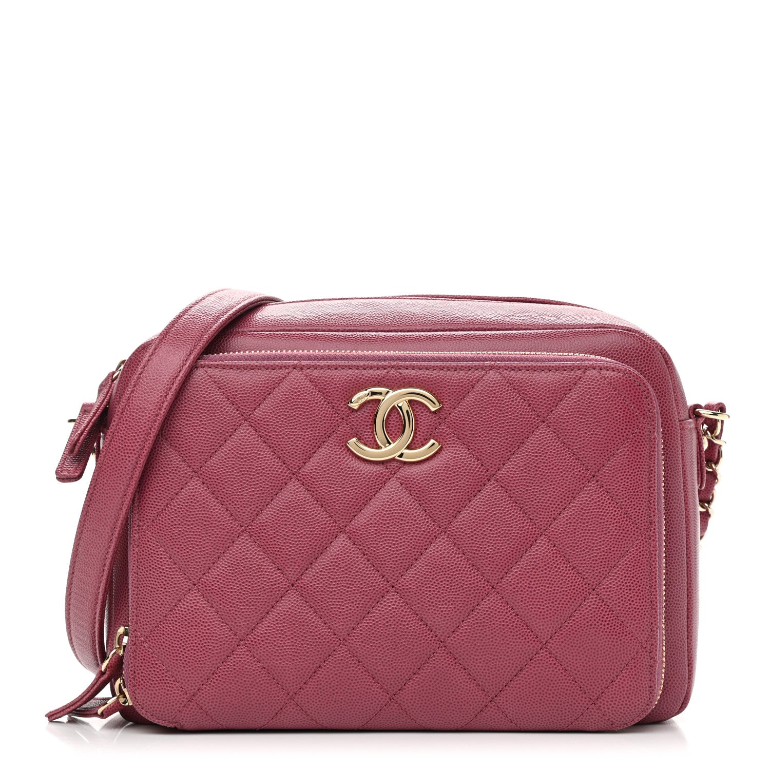 Chanel Caviar Quilted Medium Business Affinity Camera Case Dark Pink 1 of 13