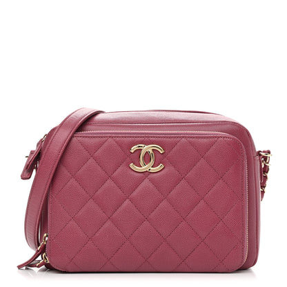 Chanel Caviar Quilted Medium Business Affinity Camera Case Dark Pink 1 of 13