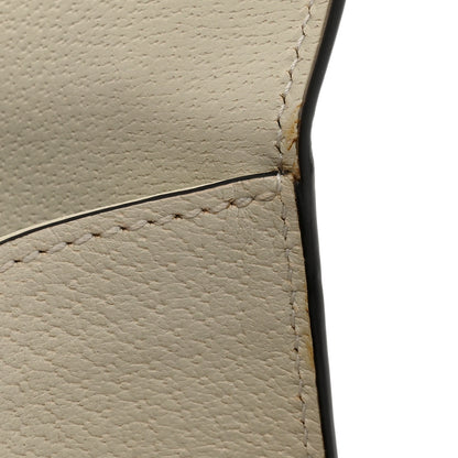 Gucci Textured Calfskin Bee Star Print Small Sylvie Shoulder Bag Mystic White 13 of 14