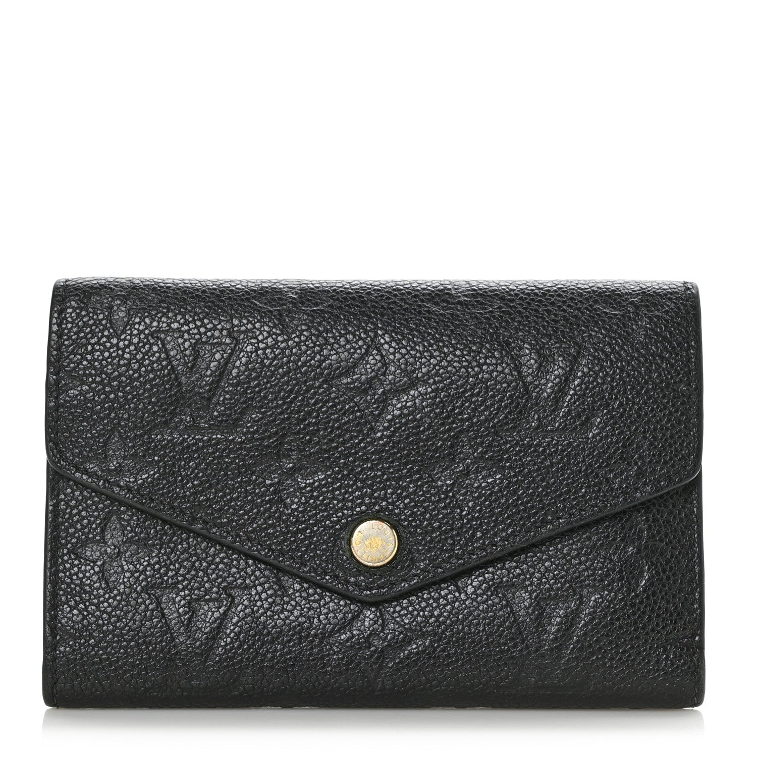 Louis Vuitton Empreinte Compact Curieuse Wallet Black 1 of 8