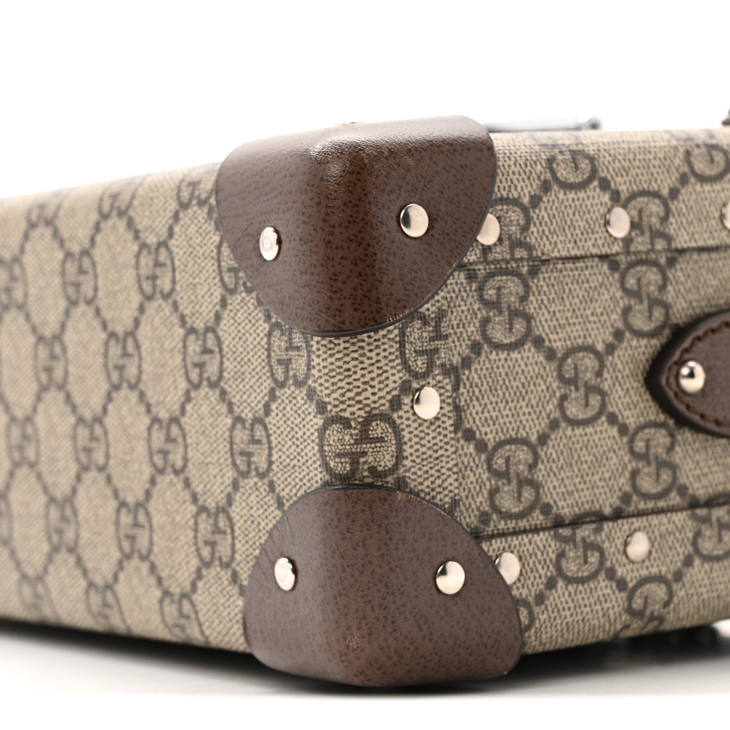 Gucci GG Supreme Monogram Globe-Trotter Beauty Case Brown 10 of 14