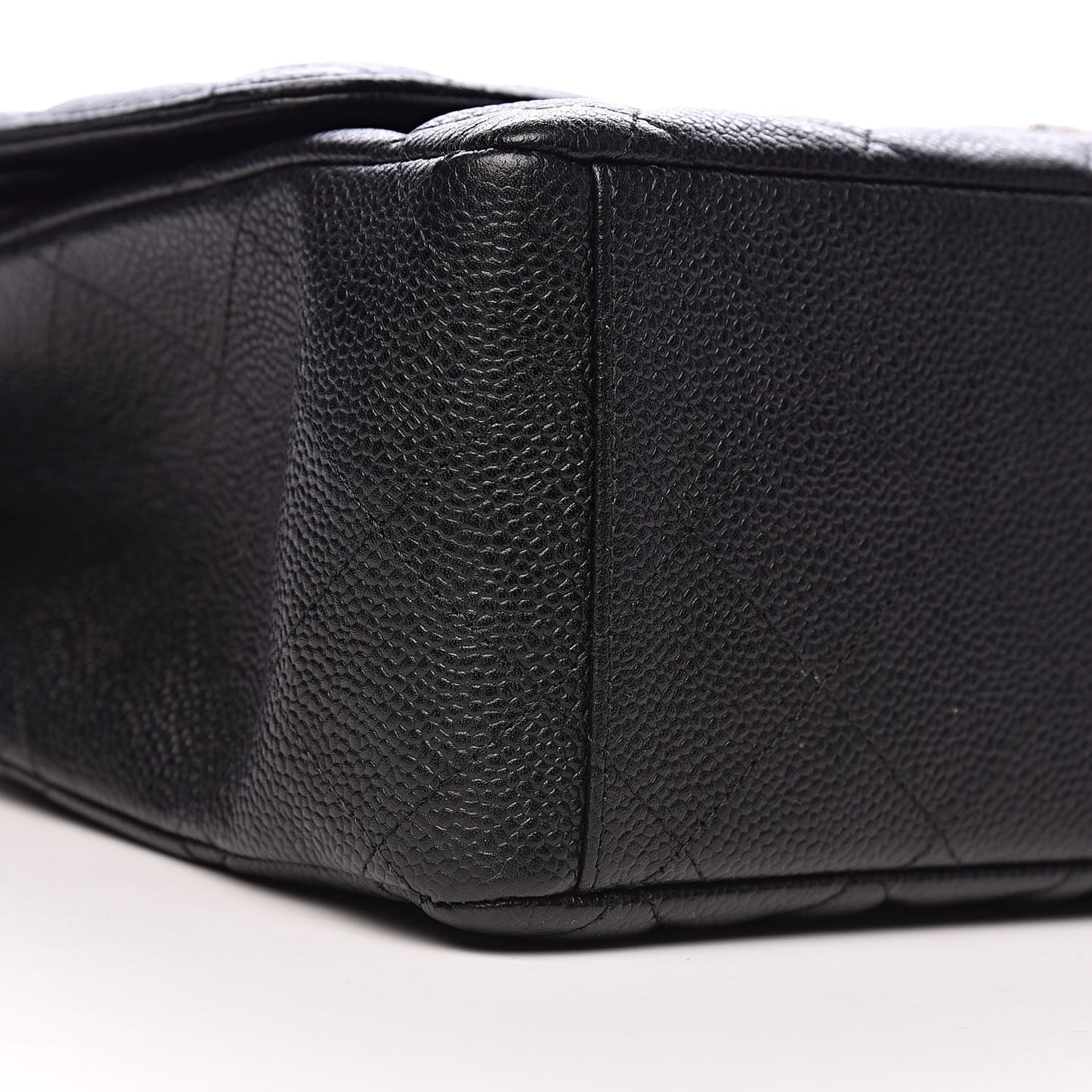 Caviar Quilted Maxi Double Flap Black