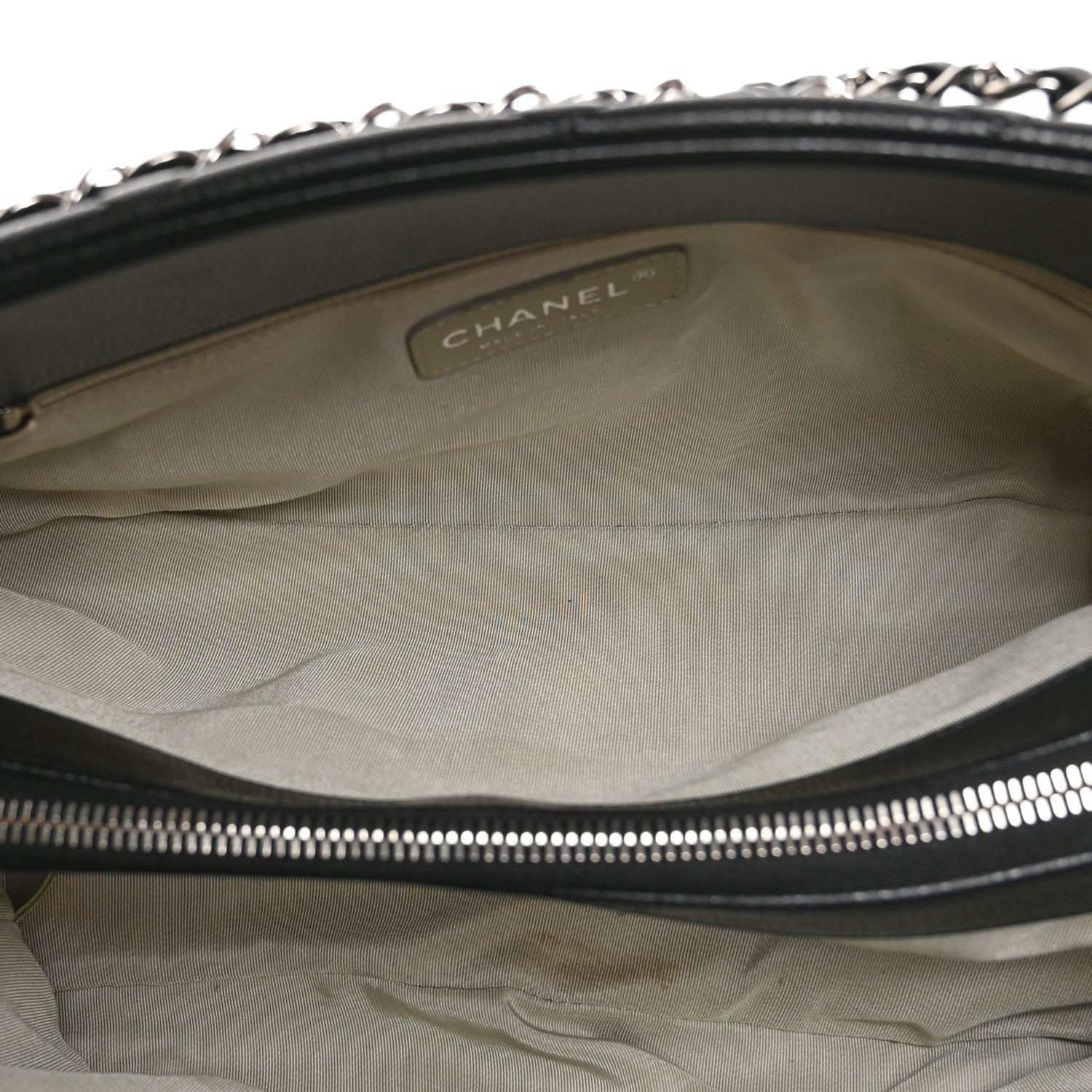 Chanel Caviar Quilted CC Timeless Soft Tote Black 4 of 9