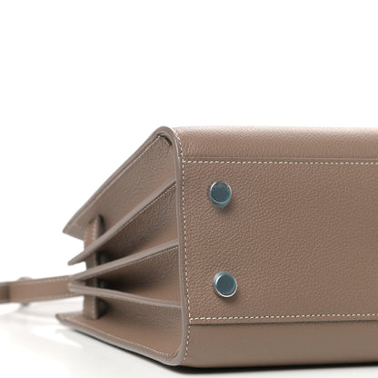 Saint Laurent Grained Calfskin Topstich Baby Sac De Jour Taupe 7 of 9