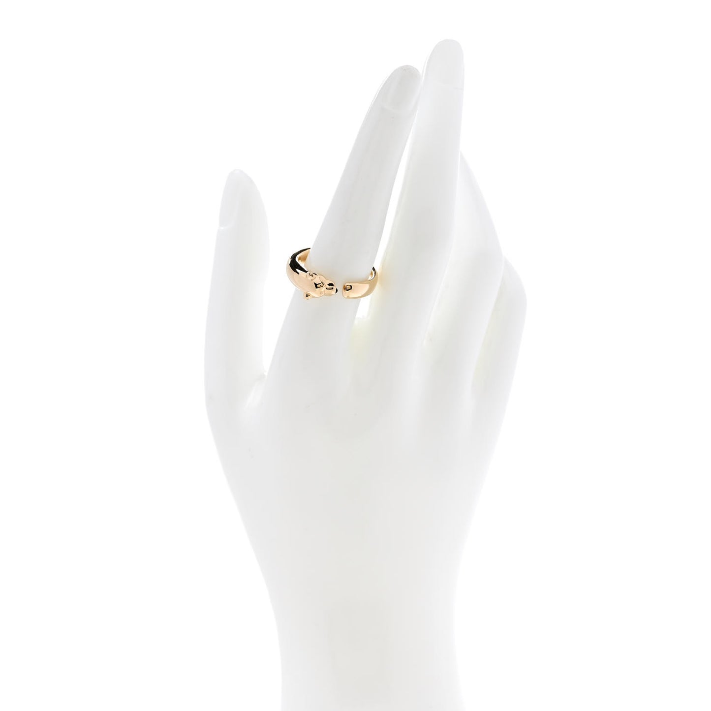 18K Yellow Gold Tsavorite Onyx Panthère De Cartier Ring 57 8