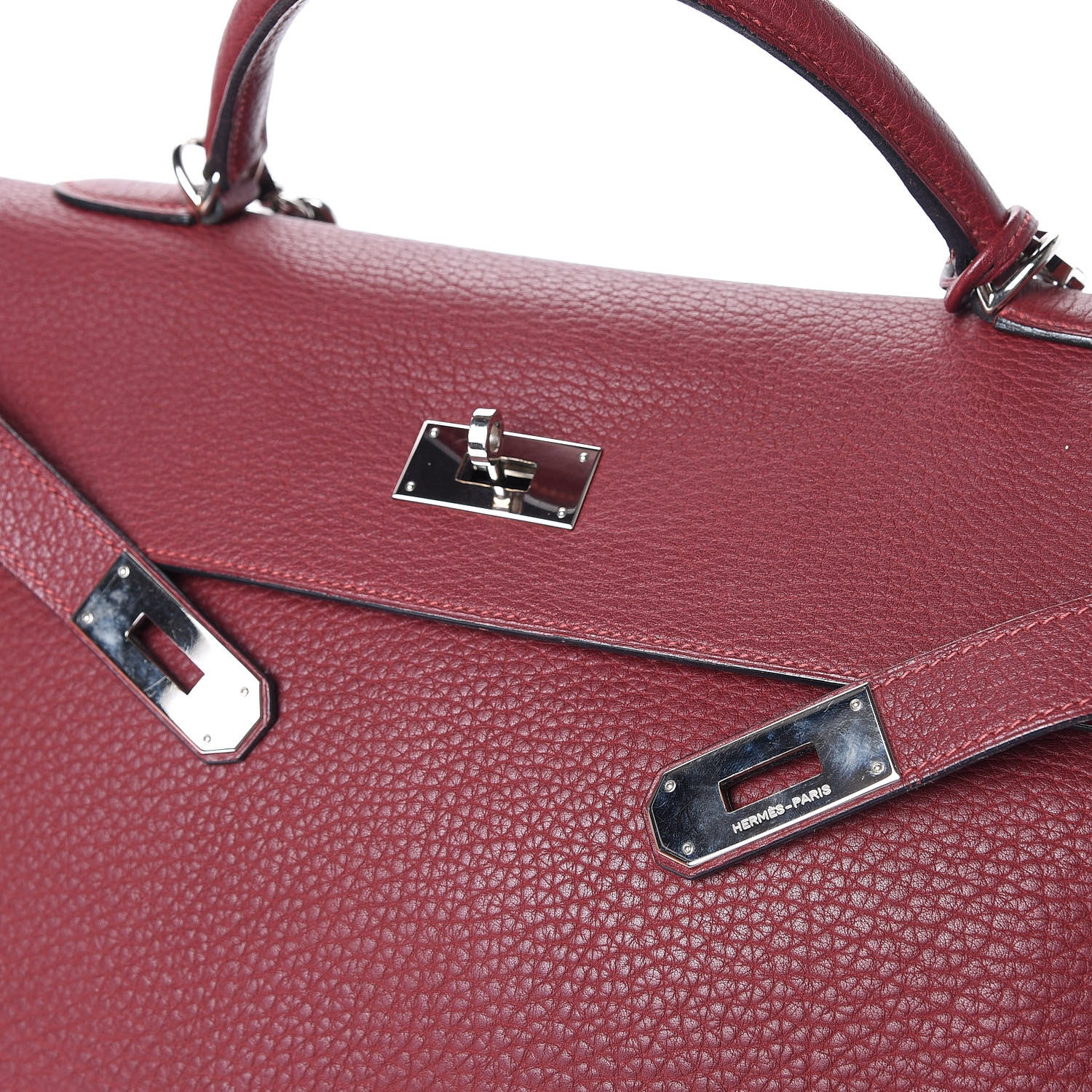 Hermes Fjord Kelly Retourne 40 Rouge H 12 of 19