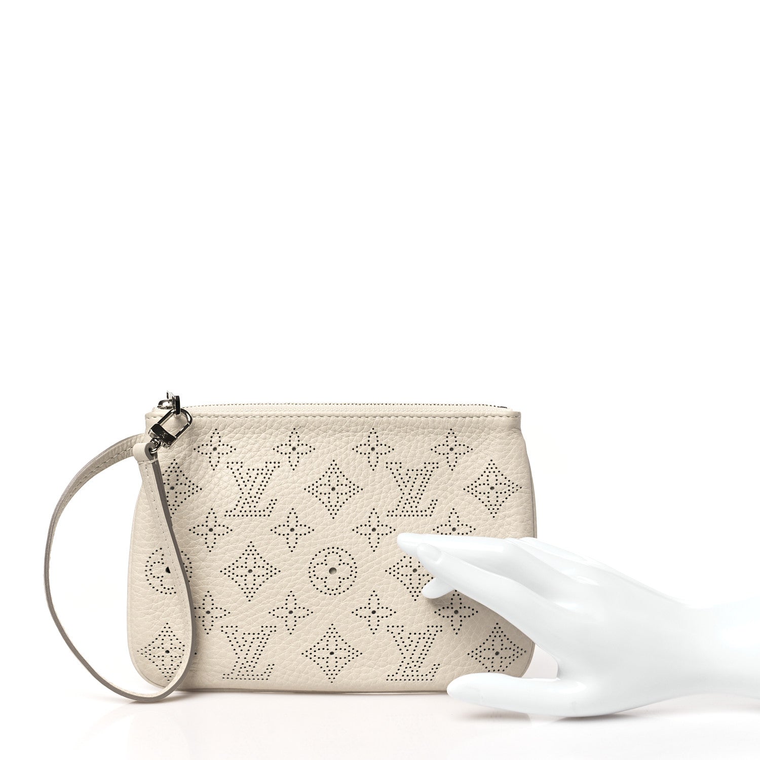 Louis Vuitton Mahina Selene Pochette PM Ivory 2 of 7