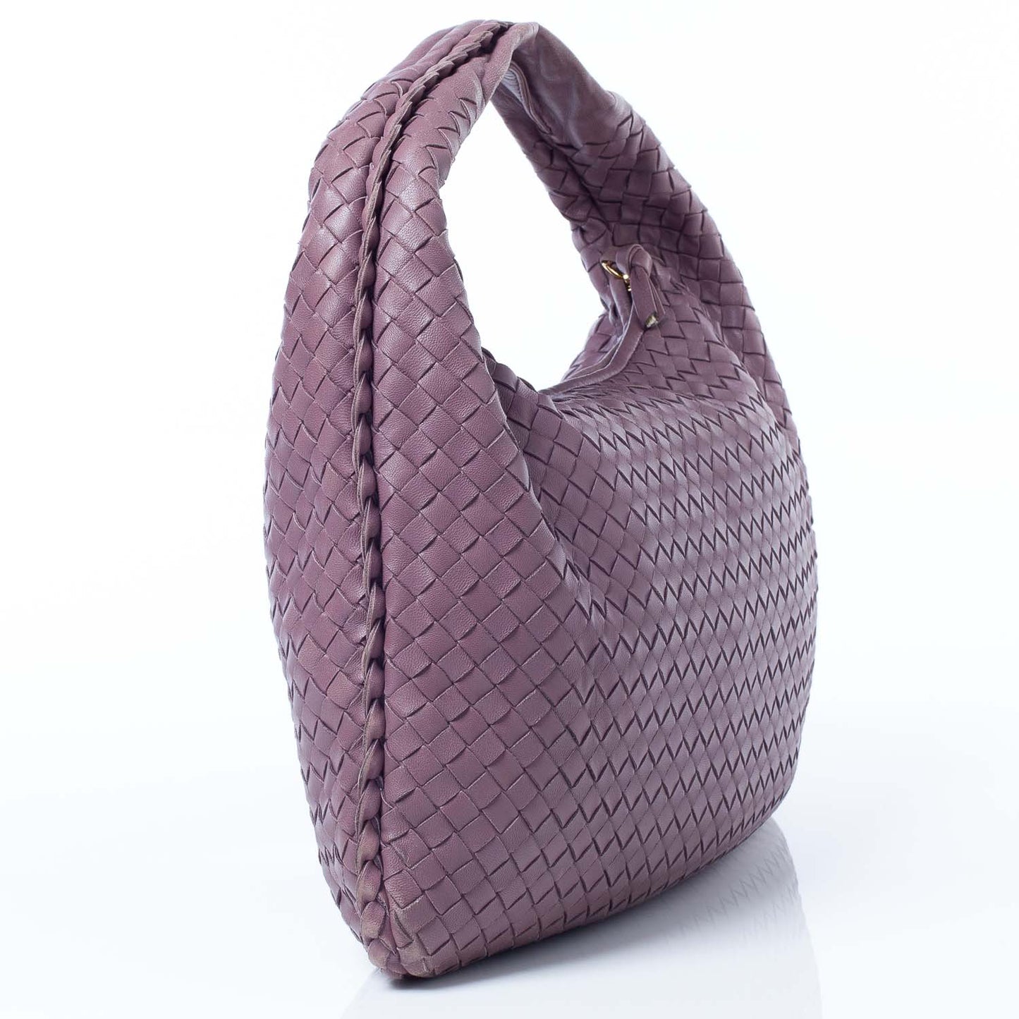 Nappa Intrecciato Medium Veneta Hobo Lilac