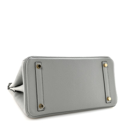 Hermes Togo Birkin 30 Gris Mouette 4 of 11
