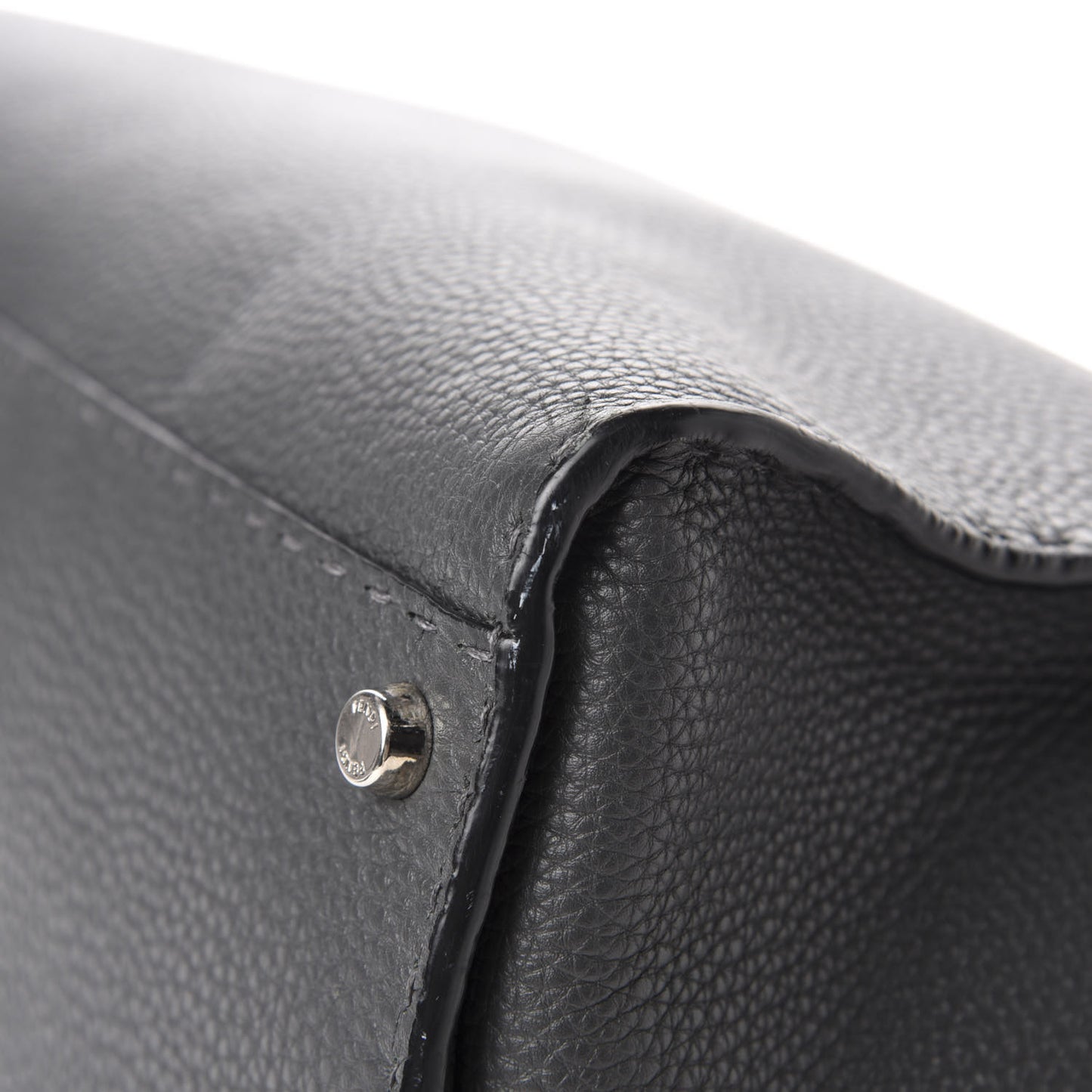 Cuoio Romano Selleria Bi-Color Large Peekaboo Iconic Satchel Asfalto Latte