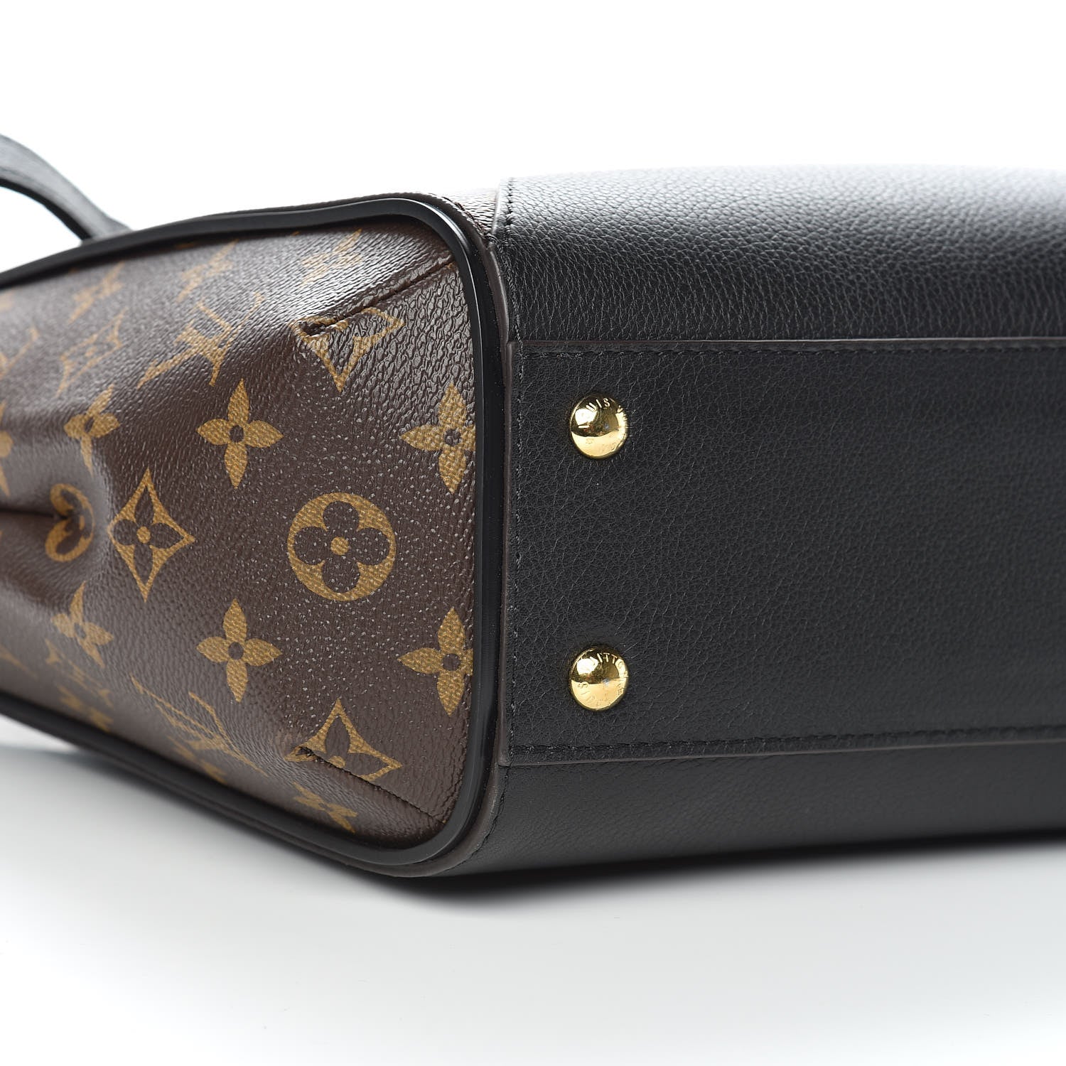 Louis Vuitton Calfskin Monogram Kimono Tote PM Black 5 of 9