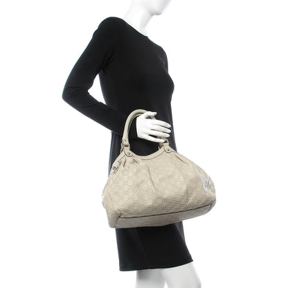Gucci Guccissima Medium Sukey Tote Mystic White 2 of 7