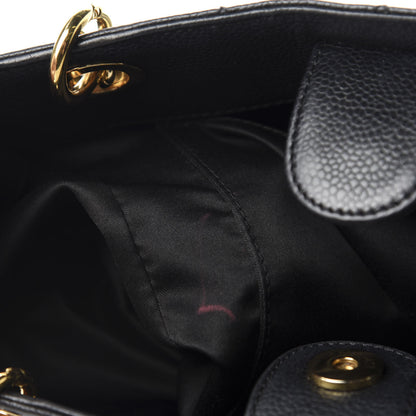 Chanel Caviar Quilted Petit Shopping Tote PST Black 10 of 11