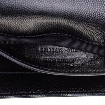 Saint Laurent Grain De Poudre Small Monogram Kate Satchel Black 7 of 10