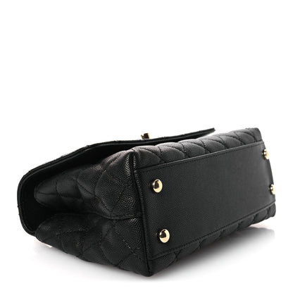 Chanel Caviar Quilted Mini Coco Handle Flap Black 4 of 14