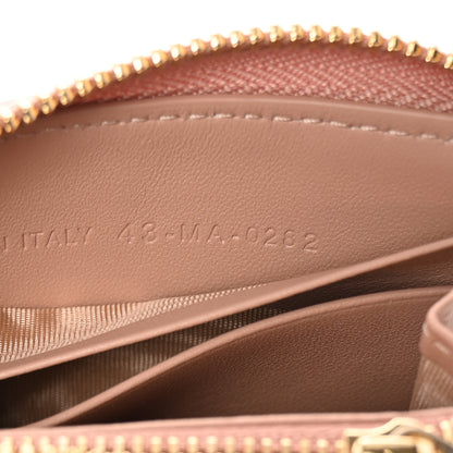 Christian Dior Lambskin Cannage Small Lady Dior Voyageur Coin Purse Rose Des Vents 7 of 7