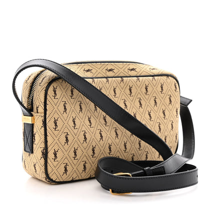 Saint Laurent Canvas Monogram All Over Camera Bag Beige 3 of 12