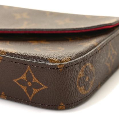 Louis Vuitton Monogram Pochette Felicie Chain Wallet Fuchsia 9 of 10