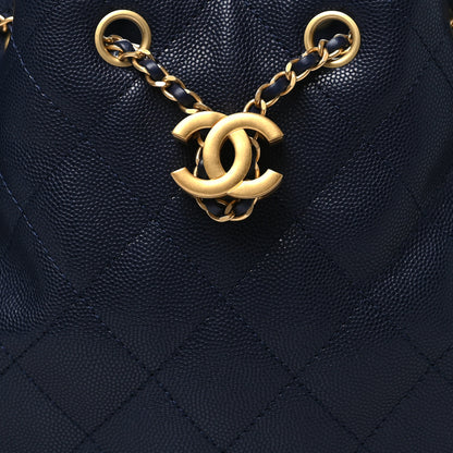Chanel Caviar Quilted Small Chanel 25 Handbag Dark Navy 8 of 10