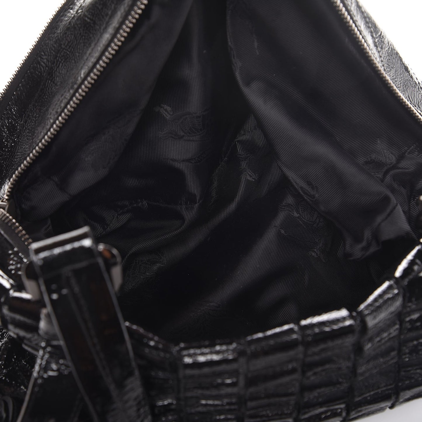 Patent Cartridge Pleat Tote Black