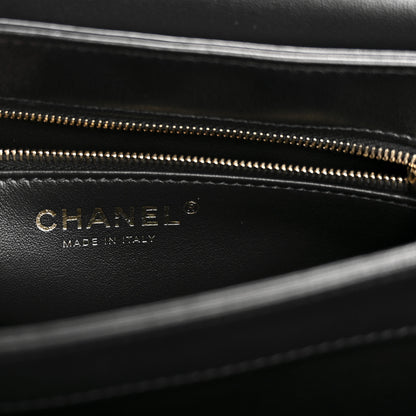Chanel Lambskin Quilted Small Trendy CC Chain Dual Handle Flap Bag Black 7 of 11