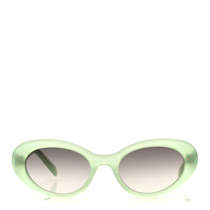 Celine Acetate Cat Eye Sunglasses CL401931 Light Green 2 of 7