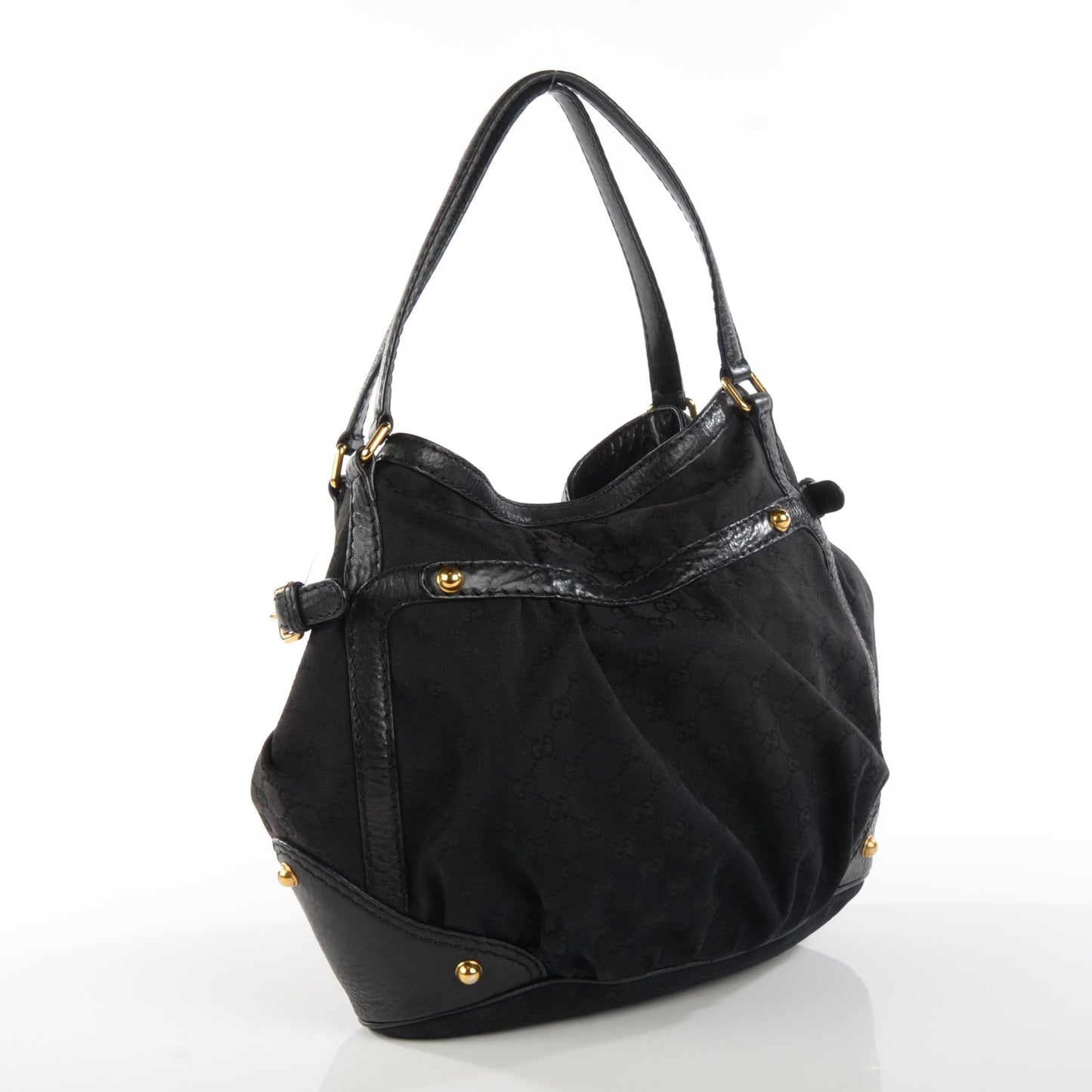 Monogram Medium Jockey Tote Black
