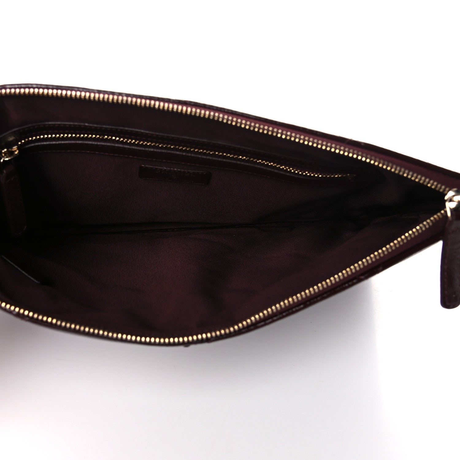 Chanel Shiny Crumpled Calfskin Large Chanel 19 Pouch Burgundy 5 of 11