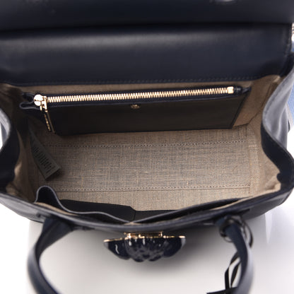 Versace Vitello Medium Palazzo Empire Bag Deep Blue 6 of 9