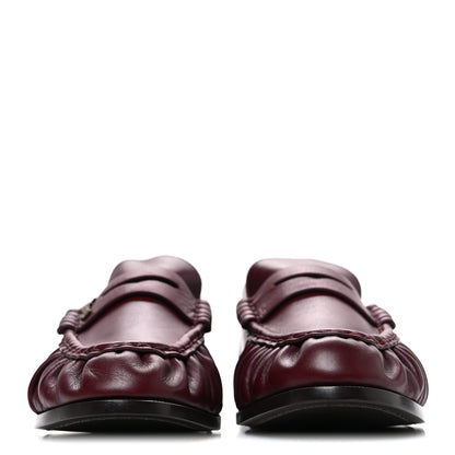 Saint Laurent Radiance Calfskin Le Loafer 15 Moccasin 40 Dark Ruby 3 of 11