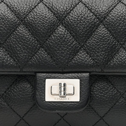 Chanel Grained Calfskin Quilted 2.55 Reissue Flap Belt Bag Clutch Black 8 of 10