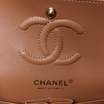 Chanel Lambskin Quilted Small Double Flap Brown 6 of 12