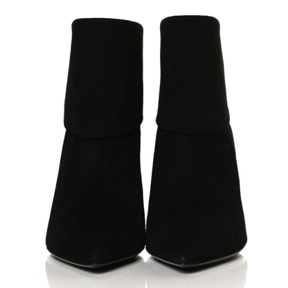 Christian Dior Suede Reverso Ankle Boots 35.5 Black 2 of 11