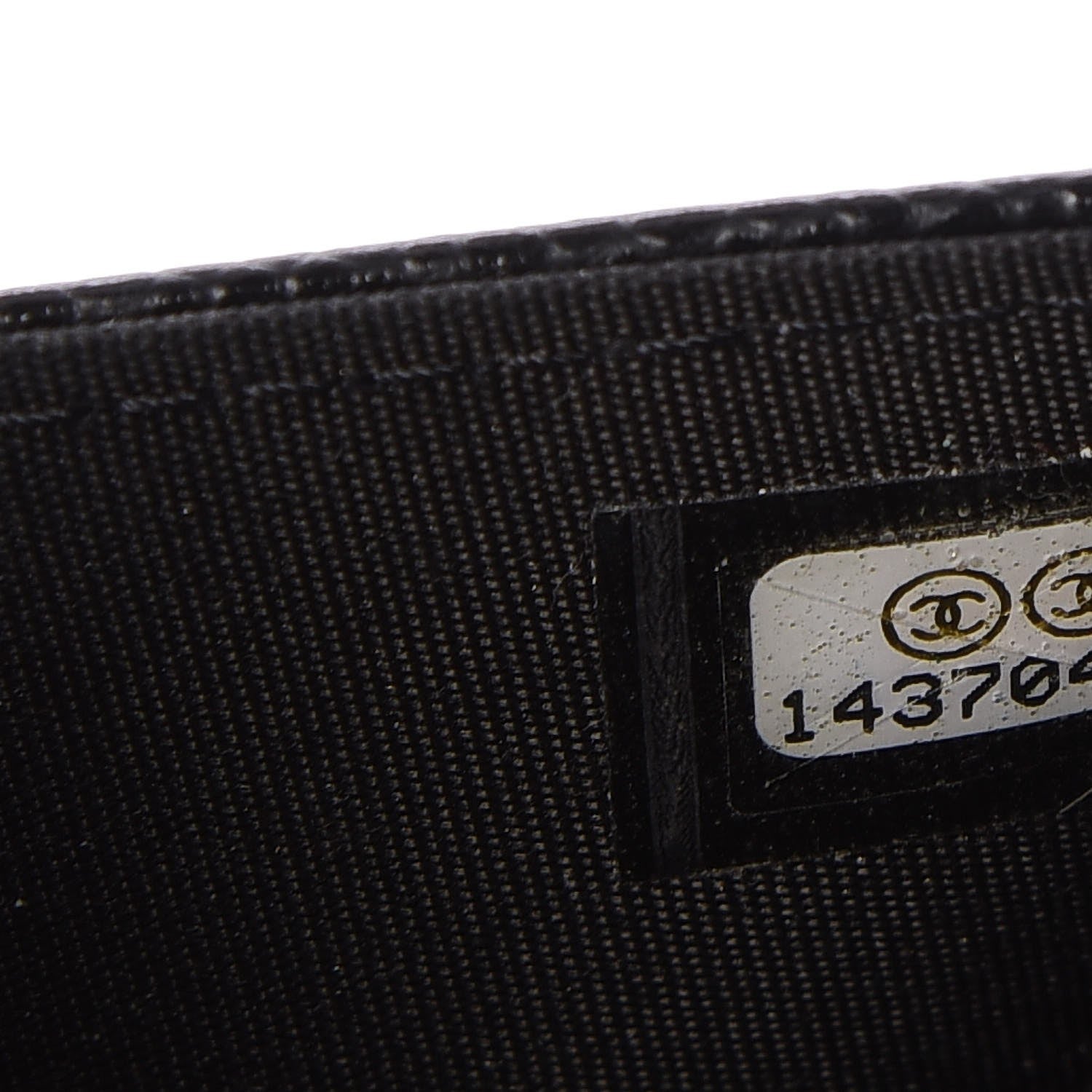 Chanel Caviar Timeless CC Wallet On Chain WOC Black 8 of 8