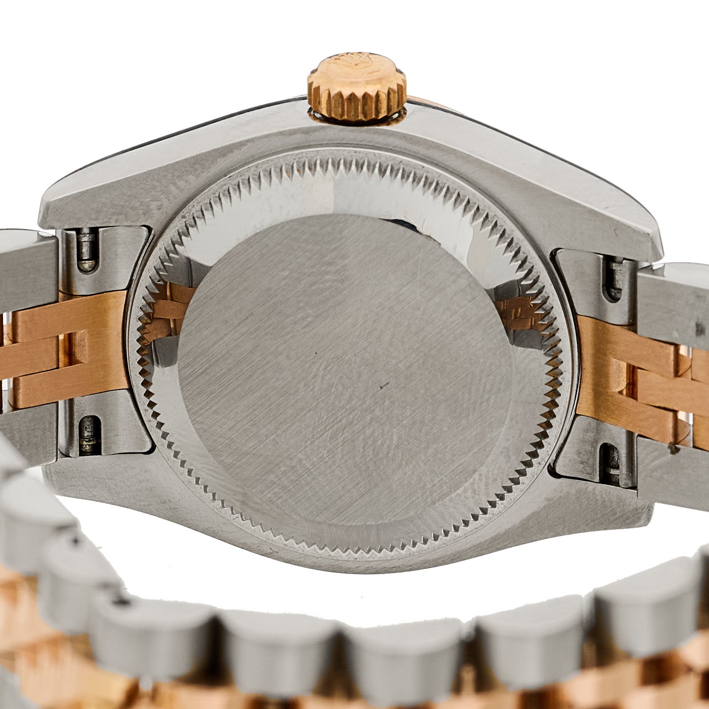 Stainless Steel 18K Everose Gold Diamond Black Mother of Pearl 26mm Oyster Perpetual Datejust Watch 179171