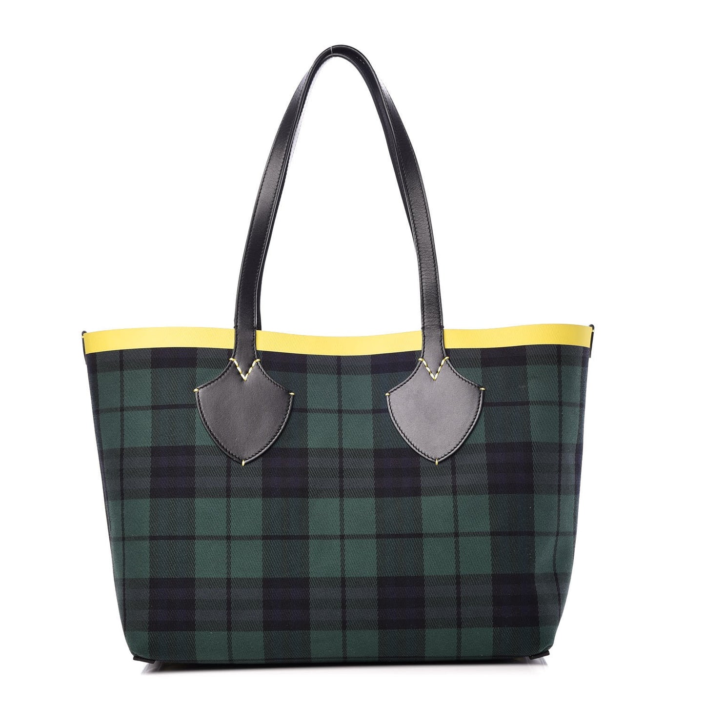 Vintage Check Medium The Giant Reversible Tote Racing Green Cobalt Blue