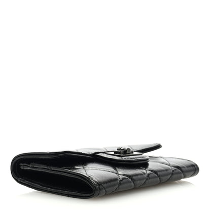 Chanel Aged Calfskin Quilted Reissue Flap Card Holder So Black 4 of 8