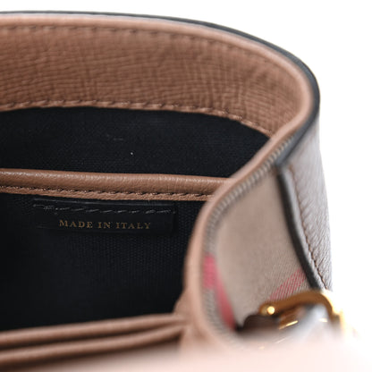 Burberry Derby Calfskin House Check Small Camberley Dark Sand 9 of 10