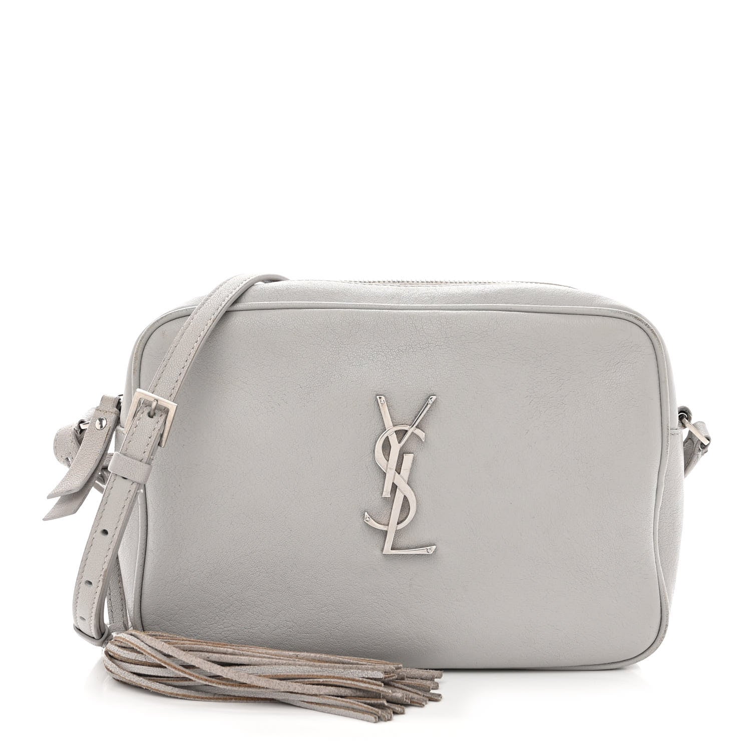 Saint Laurent Lambskin Monogram Lou Camera Bag Granite 1 of 13