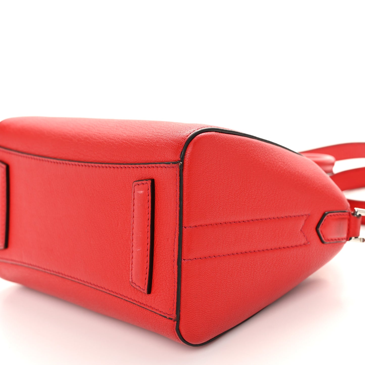 Sugar Goatskin Mini Antigona Pop Red